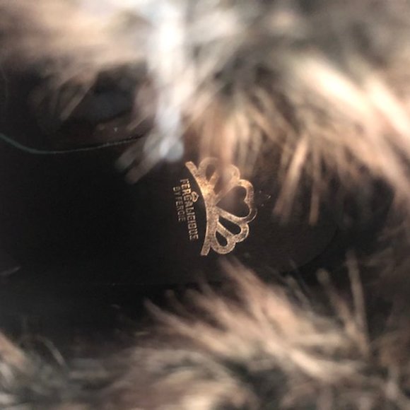 Fergie by Fergalicious Faux Fur Lace Up Suede Boot - Picture 3 of 3